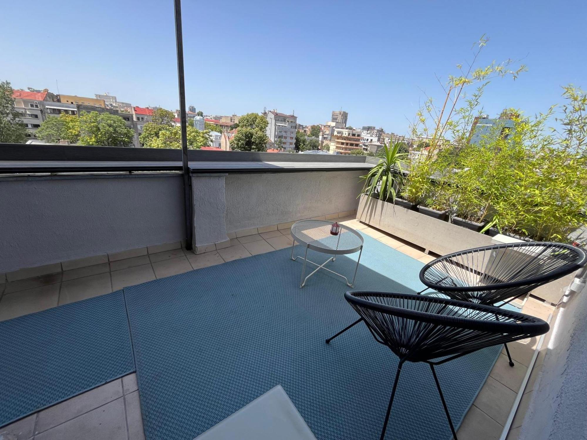 Terrace View Downtown Studio Bucureşti Ngoại thất bức ảnh