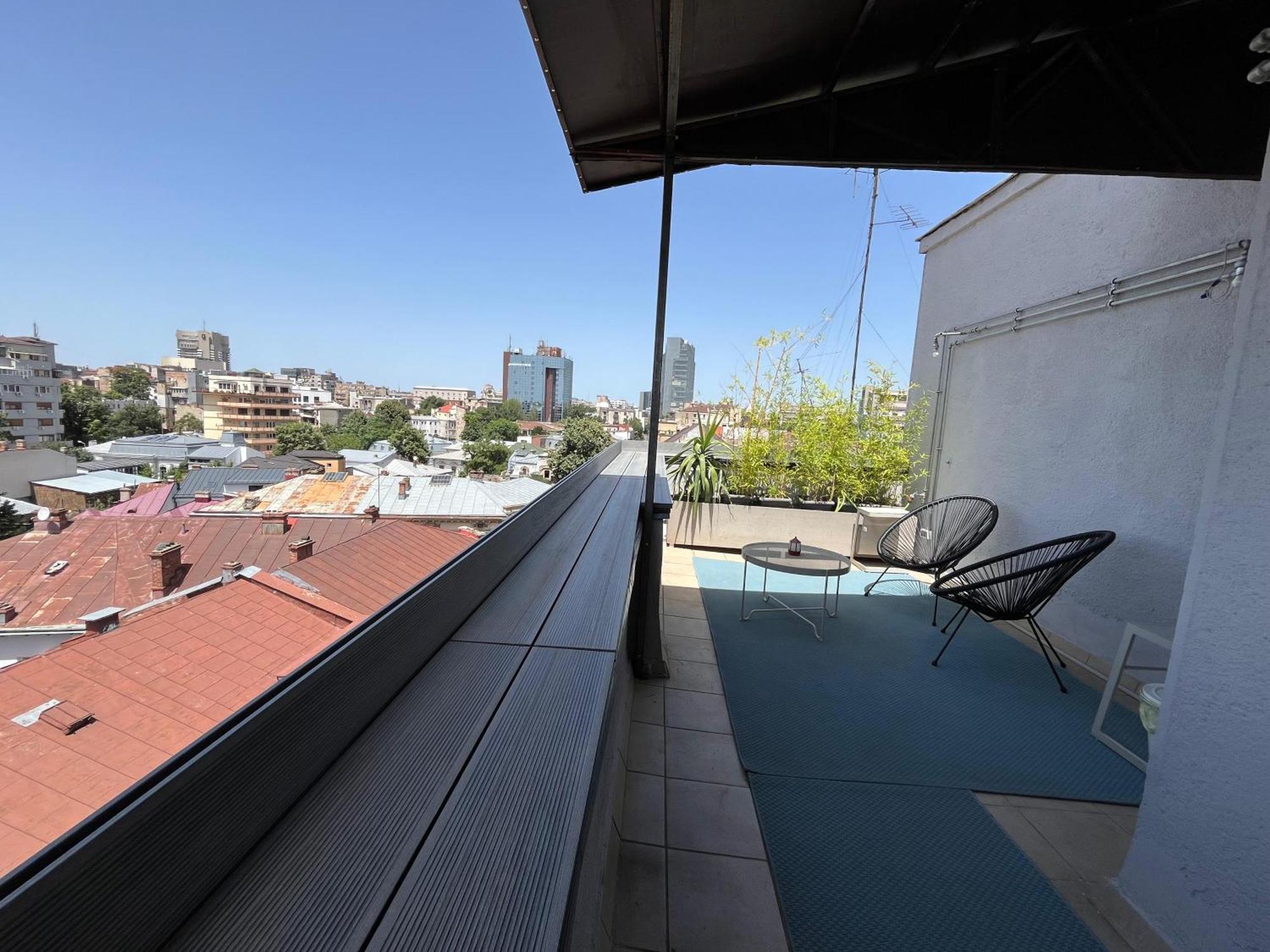 Terrace View Downtown Studio Bucureşti Ngoại thất bức ảnh